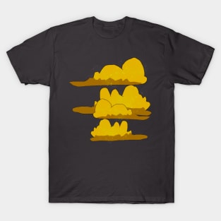 Yellow Sparkly Fluffy Clouds T-Shirt